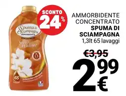 Supermercati Gulliver Ammorbidente concentrato spuma di sciampagna offerta