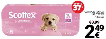 Supermercati Gulliver Carta igienica Scottex offerta