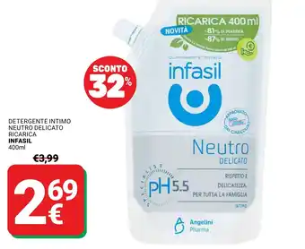 Supermercati Gulliver Detergente intimo neutro delicato infasil offerta