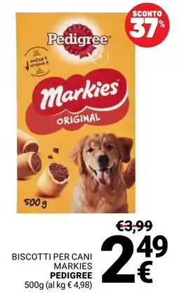 Supermercati Gulliver Biscotti per cani Markies Pedigree offerta