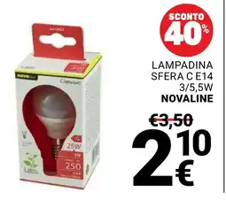 Supermercati Gulliver Lampadina sfera novaline offerta