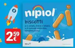 Supermercati Gulliver nipiol biscotti offerta