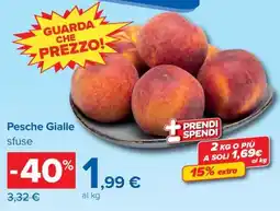 Carrefour Iper Pesche Gialle sfuse offerta