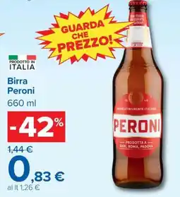 Carrefour Iper Birra Peroni offerta