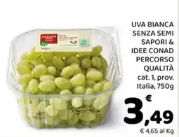 Conad Margherita Uva bianca senza semi Saporì & Idee Conad offerta