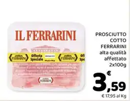 Conad Margherita Prosciutto cotto Ferrarini offerta