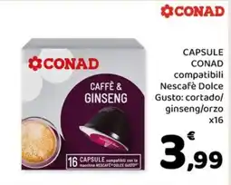 Conad Margherita Conad Caffè & Ginseng offerta