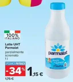 Carrefour Iper Latte UHT Parmalat parzialmente scremato offerta