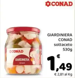 Conad Margherita Giardiniera Conad sottaceto offerta