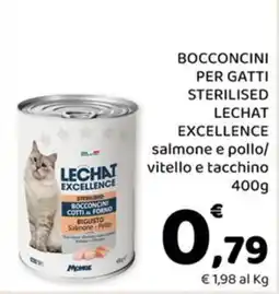 Conad Margherita Lechat excellence bocconcini per gatti sterilised offerta