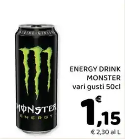 Conad Margherita Energy drink Monster offerta