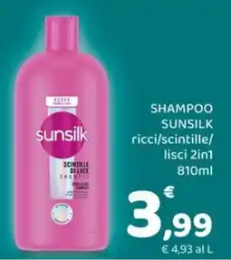 Conad Margherita Sunsilk scintille di luce shampoo offerta