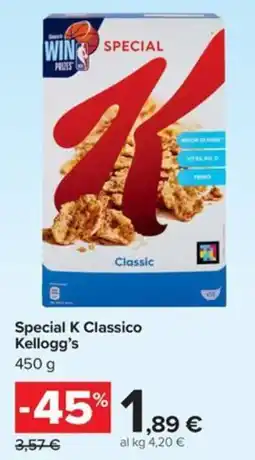 Carrefour Iper Special K Classico Kellogg's offerta