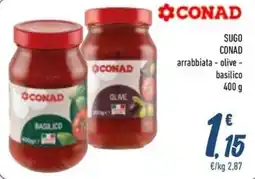 Spesa Facile Conad Sugo Conad arrabbiata - olive - basilico offerta