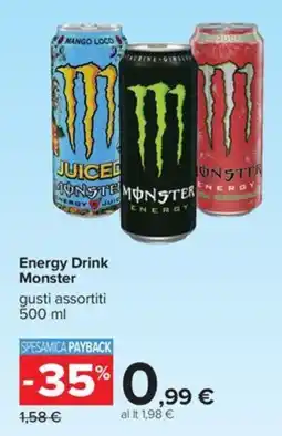 Carrefour Iper Energy Drink Monster offerta