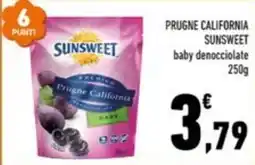 Conad Margherita Prugne California Sunsweet baby denocciolate offerta