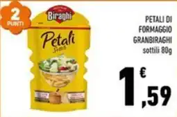 Conad Margherita Petali formaggio granbiraghi offerta