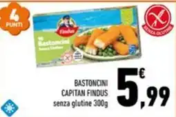 Conad Margherita Bastoncini Capitan Findus senza glutine offerta