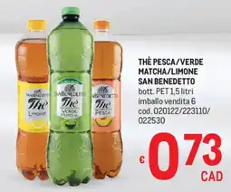 Metro Thè verde matcha San Benedetto offerta