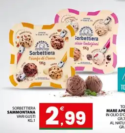 Despar Sicilia Sorbettiera Sammontana vari gusti offerta