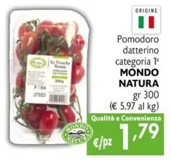 Pomodoro datterino categoria 1a MONDO NATURA