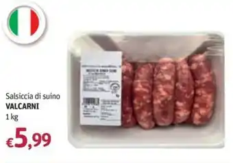 Salsiccia di suino Valcarni