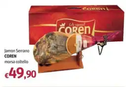 Futura Supermercati Jamon Serrano COREN offerta