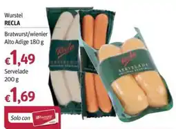 Futura Supermercati Wurstel RECLA offerta