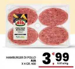 Despar Sicilia Hamburger di pollo AIA offerta