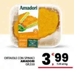 Despar Sicilia Ortaiole con spinaci Amadori offerta