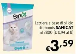 Maxi Family Lettiera a base di silicio diamonds SANICAT offerta