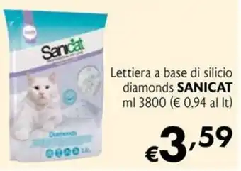 Maxi Family Lettiera a base di silicio diamonds SANICAT offerta