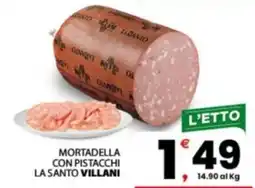 Despar Sicilia Mortadella con pistacchi La Santo Villani offerta