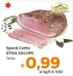 Tocal Speck Cotto ETNA SALUMI offerta