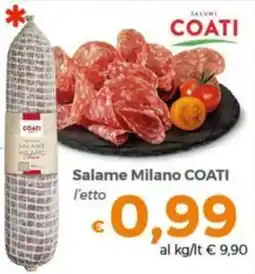 Tocal Salame Milano COATI offerta