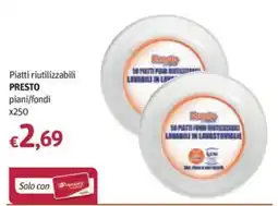 Futura Supermercati Piatti riutilizzabili PRESTO offerta