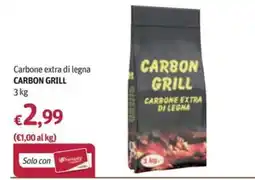 Futura Supermercati Carbon grill carbone extra di legna offerta