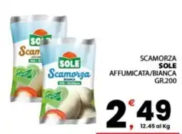 Despar Sicilia Scamorza Sole offerta