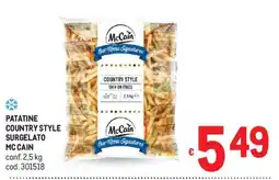 Metro Patatine country style surgelato McCain offerta