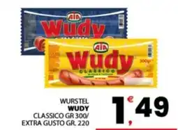 Despar Sicilia WursteL Wudy Classico offerta