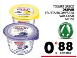 Despar Sicilia Yogurt Greco Despar offerta