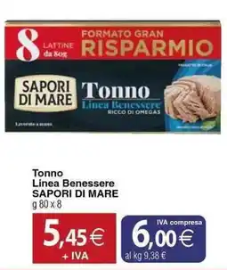 Docks Cash&Carry Tonno Linea Benessere SAPORI DI MARE offerta