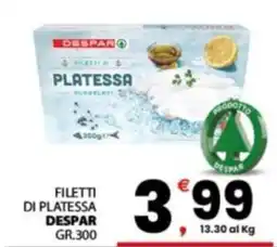 Despar Sicilia Filetti di platessa Despar offerta