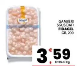 Despar Sicilia Gamberi sgusciati Fidagel offerta