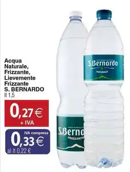 Docks Cash&Carry Acqua Naturale Frizzante Lievemente Frizzante S. Bernardo offerta
