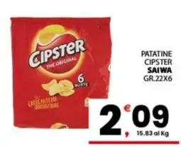 Despar Sicilia Patatine Cipster Saiwa offerta