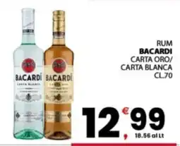 Despar Sicilia Rum Bacardi Carta Oro/ Carta Blanca offerta