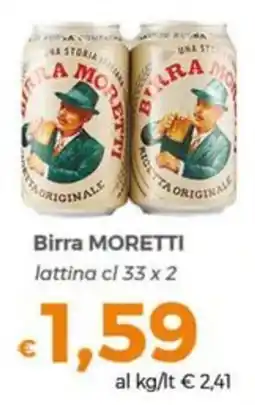 Tocal Birra MORETTI offerta
