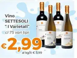 Tocal Vino SETTESOLI "I Varietali" offerta