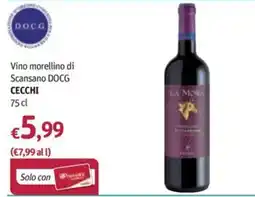 Futura Supermercati Vino morellino di Scansano DOCG Cecchi offerta